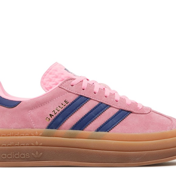 Adidas Women’s GAZELLE BOLD 'PINK GLOW GUM' platform shoe - Picture 2 of 12